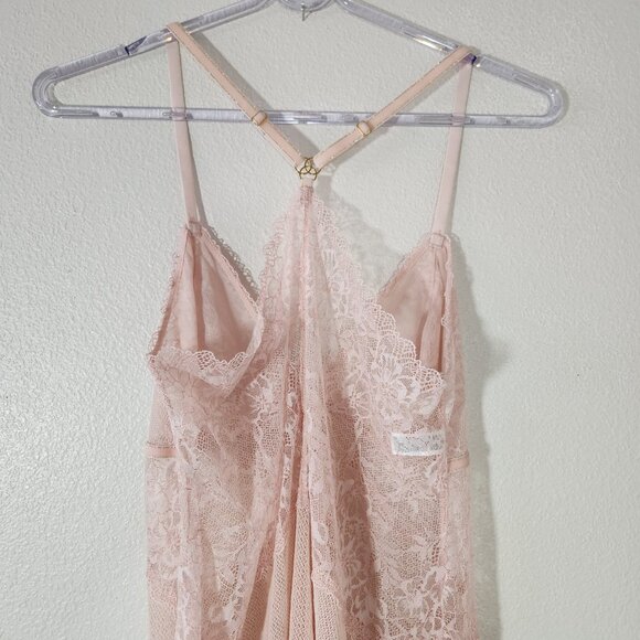 b.tempt’d by Wacoal Lace Encounter Pink Rose Smoke Chemise Sz XL - Picture 15 of 16
